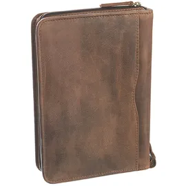 GREENLAND Nature Montenegro Schreibmappe Leder 28 cm braun