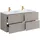 vente-unique Waschbeckenunterschrank hängend 120 x 57 x 46 cm Beige