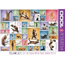 Eurographics 6000-0953 - Yoga Katzen , Puzzle, 1.000 Teile