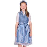 Isar-Trachten Dirndl Kinderdirndl 2tlg. - DAJANA - hellblau blau 128