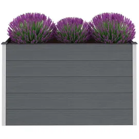 vidaXL Garten-Hochbeet WPC 150 x 50 x 91 cm Grau