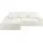 Andas Ecksofa »Finnley Schlafsofa 267 cm in Bouclé, Struktur fein u. Cord, L-Form,«, Schlaffunktion m. Bettkasten (136/210 cm), Bouclé, Struktur und Cord weiß