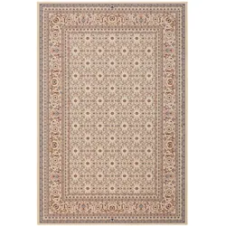 Webteppich Karat 85 x 250 cm Schurwolle Beige