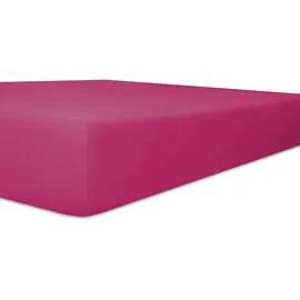 kneer Spannbettlaken Easy-Stretch 180 x 200 - 200 x 220 cm fuchsia