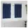 vidaXL Verdunkelungsvorhänge 2 pcs Dunkelblau 140 x 140 cm