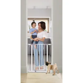 Dreambaby Treppenschutzgitter, Türschutzgitter Ava Slimline 61-68x76 cm Weiß