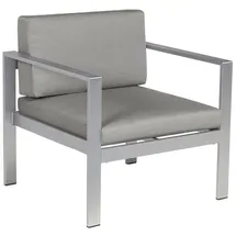 Beliani Gartenstuhl, Grau 70x77x80