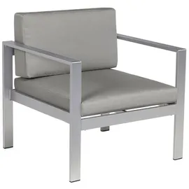 Beliani Gartenstuhl, Grau 70x77x80