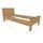 58 aufm Kessel KINDERZIMMER SET Keelia Eiche Melamin mit Bett 90x200 und Nachtkonsole