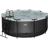 EXIT TOYS Black Leather Pool 360 x 122 cm inkl. Sandfilter