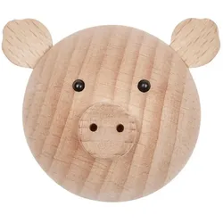 OYOY - Mini Hook Kinderwandhaken Schwein, natur