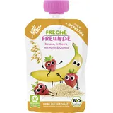 Erdbär Freche Freunde Quetschie Banane, Erdbeere mit Hafer & Quinoa bio
