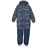 Color Kids Schneeoverall 741089 Schneeanzug mit Kapuze und Fußschlafen in Blau | Gr.: 98