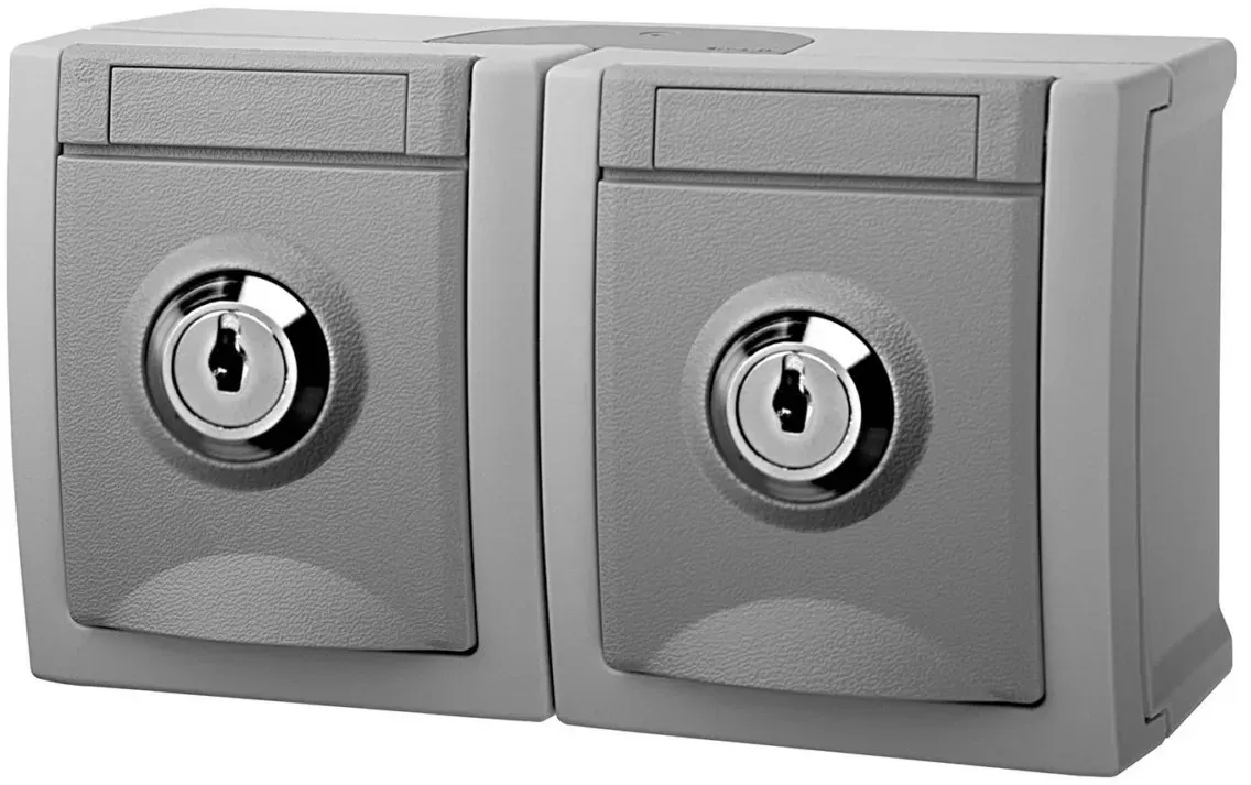 Panasonic Steckdose abschließb. 2-f. 90591075-DE