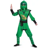 Disguise Kostüm Lloyd LEGO Ninjago-Legacy-Kostüm für Jungen Faschingskostüm grün 122/134 (7-8 Jahre)