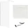 bad land SET Duschwanne VIDAR 90x90 Quadratisch Weiß + Walk-In Dusche KETIL Chrom 90x195 Transparentes Glas