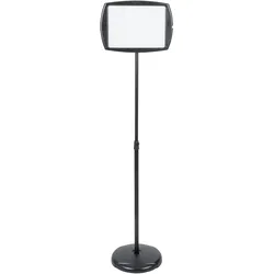 Bi-Office Hinweisschild frei stehend, magnetisch und beschreibbare Oberfläche, Rot Achteckig, höhenverstellbar