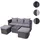 MCW Lounge-Set, anthrazit, hellgrau