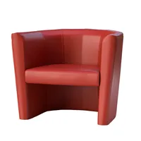 GGM Möbel Clubsessel | Leder | Rot | Bistrosessel,