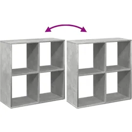 vidaXL Bücherregal Raumteiler 69,5 x 29 x 69,5 cm Grau