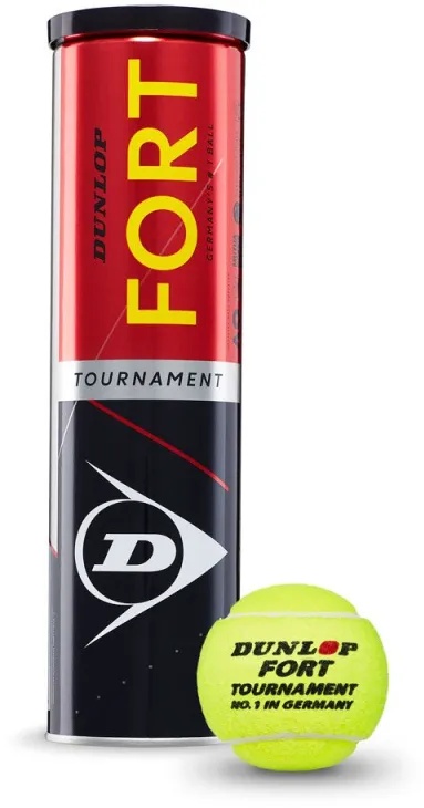 4er Pack DUNLOP DTB Fort Tournament Tennisbälle Dose