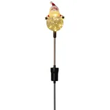 Trendline Gartenstecker Weihnachtsmann H 84 cm Kunststoff 1 Stück rot/weiß