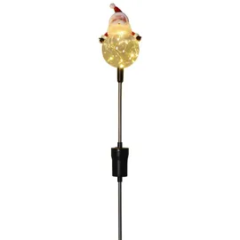 Trendline Gartenstecker Weihnachtsmann H 84 cm Kunststoff 1 Stück rot/weiß