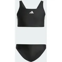 adidas 3-Streifen V-Back Kids Bikini Black / White 152