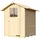 Weka Gartenhaus 317 1,52 x 1,48 m natur