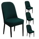 Stretch Stuhlhussen, Stuhlhussen für gebogene Esszimmerstühle, Stuhlhussen für Esszimmerstühle mit runder Rückenlehne, Stuhlhussen für gebogene, dicke Plüschstühle, Stuhlhussen für Esszimmerstühle, S