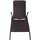 vidaXL Sonnenliege 147 x 61 x 95 cm braun klappbar