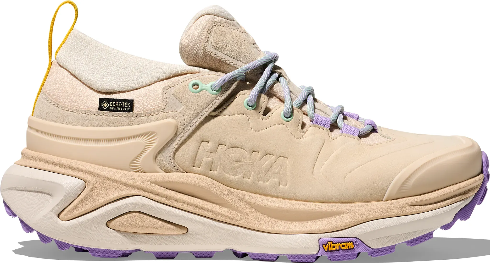 Hoka Damen Kaha 3 Low GTX Wanderschuh - 41 1/3 - VANILLA / MINT FLUORITE