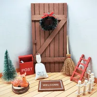 SILARLAIT Wichteltür Zubehör Weihnachten, 13-TLG Weihnachtsset Weihnachtsdeko, Miniaturen, DIY Perfekt für Miniaturwelten