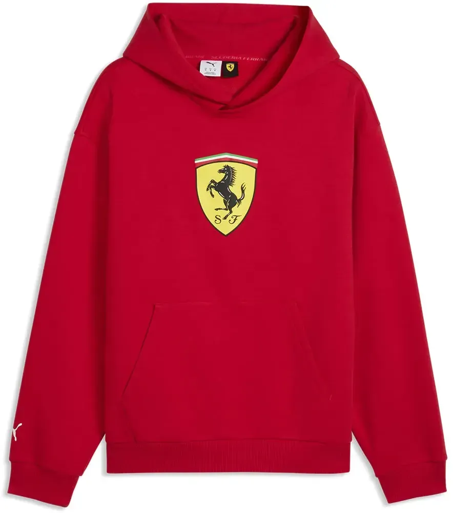 Puma Ferrari Colored Shield Kapuzenpullover - Rosso Corsa - L
