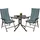 Beautissu Hochlehner Auflage 120 x 50 x 6 cm Taubenblau 2 St.