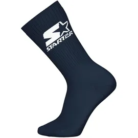 Starter Crew Socken 3er Pack Dunkelblau/Weiß/Grau 43-46