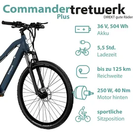 Tretwerk Commander Plus 2023 29 Zoll RH 48 cm Unisex blau