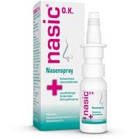 nasic O.K. Nasenspray mit dem Wirkplus | Abschwellendes Schnupfenspray ohne Konservierungsstoffe für Erwachsene & Schulkinder | Nasenspray mit Xylometazolin & Dexpanthenol | 10 ml Lösung