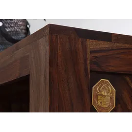 MASSIVMOEBEL24.DE Bücherregal 100 x 40 x 200 cm Braun