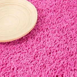 Vimoda Prime Hochflorteppich 150 x 150 cm Pink/Rosa