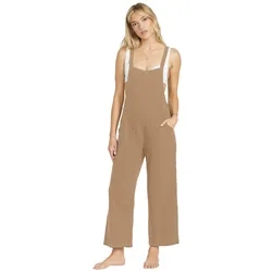Jumpsuit BILLABONG "Pacific Time", Damen, Gr. M, US-Größen, grün (khaki), 100% Baumwolle, Langarm, Overalls