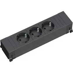 Steckdoseneinheit Power Frame,3 x Schuko, Deutschland, Österreich, Niederlande