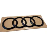 Audi Ringe schwarz Tuning Exclusive Black Edition, für Q3 Sportback