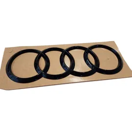 Audi Ringe schwarz Tuning Exclusive Black Edition, für Q3 Sportback