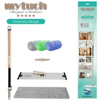MyTuch Multifunktionaler Mopp Bodenwischer Set mit 3 Mikrofaser Bezügen