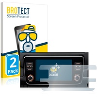 2x BROTECT Matte Displayschutzfolie für Nissan Leaf E Plus Infotainment System - Entspiegelt, Anti-Fingerprint