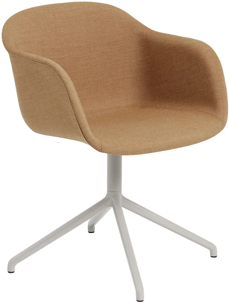 Muuto Fiber Armchair, swivel base, remix 433 / grau