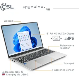 CSL R'Evolve C16 16'' Intel Core i5-1235U 16 GB RAM 4 TB SSD Win11 Home