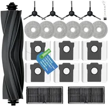 lehongs Zubehör für L10s Ultra Gen 2 1 Hauptbürste, 6 Staubbeutel, 6 Wischtücher, 2 HEPA-Filter, 4 Seitenbürsten & 1 Reinigungsbürste