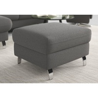 sit&more Stauraumhocker Grenoble, mit Stauraum und satinierten Füßen grau